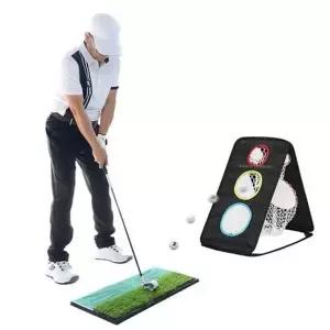 골프 연습 네트 60x52cm 골프 연습 망 접이식 어프로치 휴대용 실내