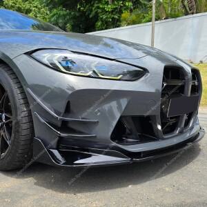 [호환품]BMW 호환 G81 G82 G83 G80 3.0T Real M3 M4 M 경쟁 -2025 앞 범퍼 에어로 플릭 블레이드 튜닝 용