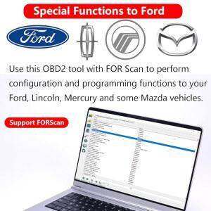 OBD2에서 USB 케이블 진단 도구 ELM327 OBD2 GM 포드 스캔 자동차 혼다 리더 커넥터 어댑터 OBDII 스캐너 코드 자동차용 도요타 픽업 쉐보레 OBD에서 SUV 인터페이스