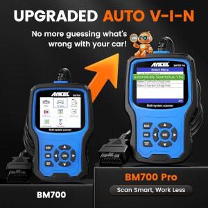 BMW 스캐너용 ANCEL BM700 PRO 적합 - /미니 /RR용 등록 도구용 배터리 진단(파란색) 스캐너 코드 리셋 OBD2 리더, 시스템 도구, 서비스가 전체 고급 포함된 V-I-N, 모든 스캔 자동