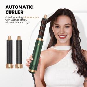 5 in 1 드라이어 브러시, 업그레이드 헤어 드라이어 브러시 세트 음이온 에어 스타일러 컬링 랩 에어 컬러, 핫 에어 브러시 컬링 아이언 헤어 스타일링 도구 스트레이트 / 컬 / 드라이 / 스무스 선물