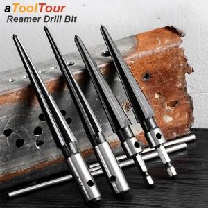 테이퍼 리머 드릴 비트 육각 섕크 모따기 T 핸들 미터법 목공 코어 절단 DIY 브리지 핀 홀 커터 래치 Luthi