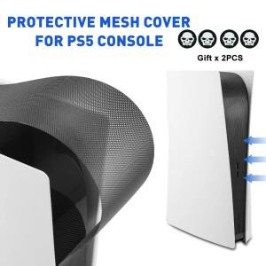 [호환품]PS5 액세서리 용 디스크 및 디지털 콘솔 먼지 네트 필터 보호기 메쉬 측면  방지 스크래치 방진 커