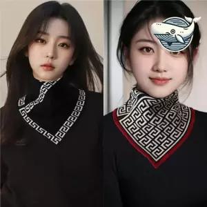 따뜻한 기모 넥워머 스카프 목도리 스타일 리본 겨울목토시 목토시 페이크목폴라 스카프