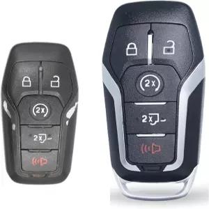 Ford F150/F250 2015 2016 2017용 SKS 리모컨 키포브 케이스 쉘 커버 FCC ID M3N-A2C31243300 5개 버튼