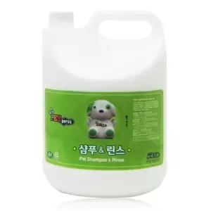 펫퍼스 대용량 샴푸(린스) 겸용 4L 애견용품 고양이용품
