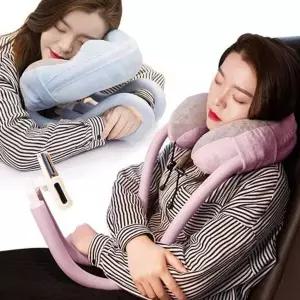 [콩심팥심]여행용 목베개 여행용 쿠션 거치대 휴대폰 홀더 받침 목받침거치대