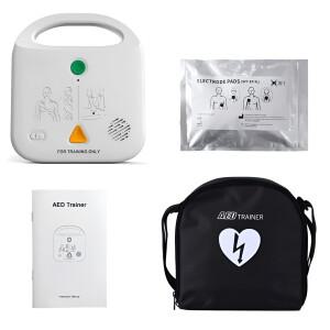 핸들 AED 트레이너 휴대용 훈련 키트 CPR 장치 응급처치 초보자용(IFA-120NB) 단일 팩