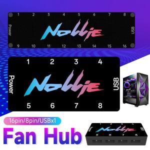 Nollie SignalRGB OpenRGB 범용 5V 3핀 ARGB 컨트롤러 8방향 주소 지정 가능 분배기 허브 (컴퓨터 케이스