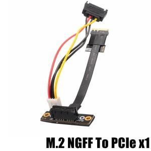 M.2 WiFi A.E 키 A+E-PCI-e 1x X1 라이저 확장 어댑터 카드 리본 Gen3.0 케이블 A E(PCIE 3.0 X4 카드용)