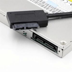 Sata to USB 2.0 7+6PIN 13Pin 어댑터 변환기 케이블 노트북 광학 드라이브 CD/DVD ROM 슬림라인  데이터