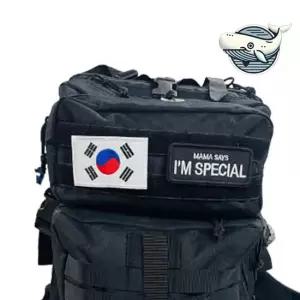태극기 패치 예쁜 가방 꾸미기 캡슐 스티커 빈티지와펜 가방와펜 찍찍이와펜 영문와펜