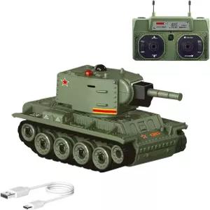 오비오키데이 전투 원격 제어 탱크 2.4G 1/64 RC 아미 미니 군용 차량 모드 회전 포탑 트럭 구동 장난감