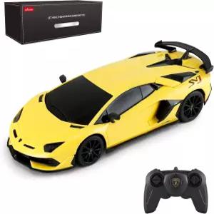 RASTAR 1/24 람보르기니 아벤타도르 SVJ RC 카 모델 2.4GHz 옐로우