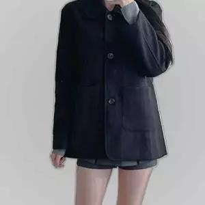 둥근카라 포켓 베이직 하프 코트 여성 자켓 모직 겨울