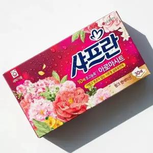 싱그러운 그린 플로럴향 시트형 섬유유연제 30매
