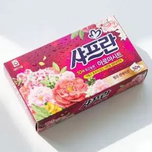 싱그러운 그린 플로럴향 시트형 섬유유연제 50매