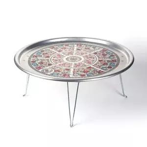 밥상 다과상 술상 찻상 옛날 양은 밥상 교자상 56CM 빈티지밥상 술상 (WA8899B)