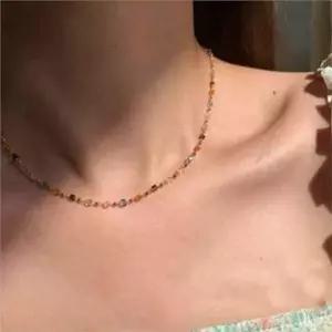 초커 비즈 목걸이 다채로운 크리스탈 목걸이 여성 여름 큐빅목걸이
