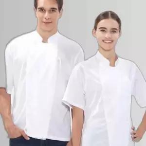 3색 여름 시원한 쿨스판 쉐프복 요리복 상의 조리복