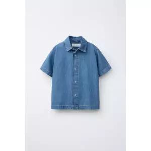 국내배송 ZARA 자라 주니어 키즈 코튼 린넨 데님 셔츠 블루 1879615400 1945443