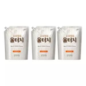 울터치 프리미엄 중성세제 1.3L 겸용 리필 3개입 리필용 세제 세탁세제 (W83117F)