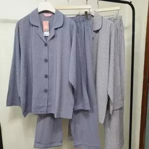 국산 면 간절기 커플잠옷세트 (W85D26A)