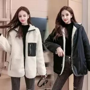 뽀글이티셔츠 레트로자켓 뽀글이점퍼 리버시블 후리스 WS HS14