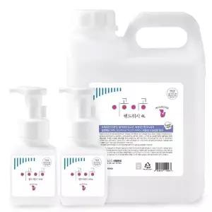 고품질 이공이공 핸드워시 베이비파우더향 4L 1개+300mlx2 (WAEA1E5)