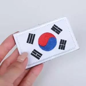 자수패치 태극기 마크 국기 와펜 배지 태극기와펜