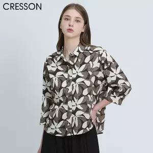 [크레송(CRESSON)] 트로피컬 플라워 셔츠 (택가격:178000원)