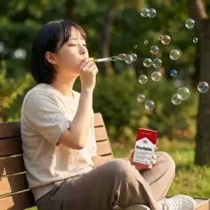 페이크 담배 비눗방울 놀이 세트 재밌는 키덜트 비누방울 장난감 친구 지인 아빠 금연 선물