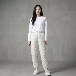 [하프클럽/]여성 겨울 누빔 퀼팅 패딩바지 따뜻한 조거팬츠 4색