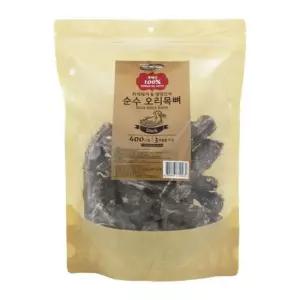 애완견간식 순수 오리목뼈 400g X4개 강아지 국내산 수제간식 강아지간식