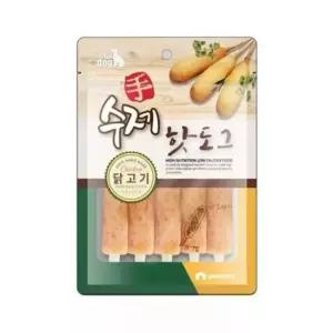 강아지간식 펫스토리 수제 핫도그 100g 닭고기 10팩 1세트 강아지핫도그