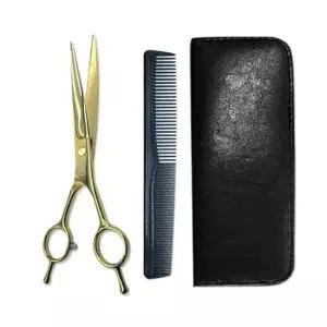 애견가위 모모 강아지 골드 미용 가위 세트 커브가위 빗 케이스 펫전용가위