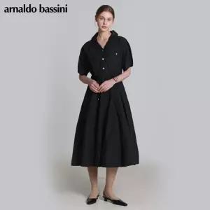 [아날도바시니(ARNALDO BASSINI)] 코튼나일론 플레어 수트원피스 (택가격: 278000원)