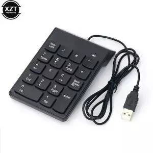 범용 숫자 키패드 USB 와이어 미니 키보드 키캡 노트북 데스크탑 PC 컴퓨터 패드 회계사 18