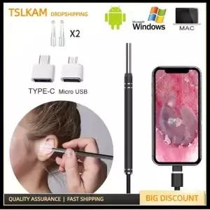 USB 귀 내시경 카메라 5.5mm 검 이경 파기 스마트 범위 편안한 따기 스틱 도구 휴대용 LED 조명 1m