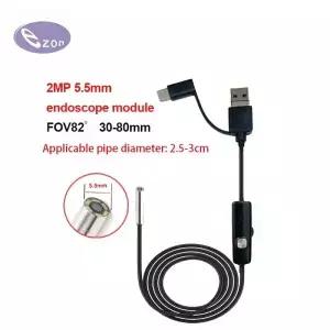 OV2740 USB 카메라 EZEZ50S1080P를 사용한 2MP 1080P 고화질 내시경 직경 5mm 파이프 자동 수리 검사