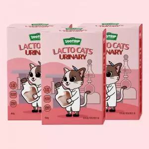 주트립 반려묘 유산균 락토캣츠 U 요로 장 위 면역 눈 건강 60g X 3개