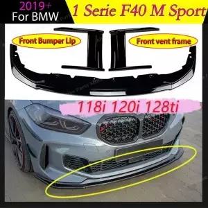 BMW 1 시리즈 F40 M 스포츠 118i 120i 128ti 2019 스플리터 블레이드 바디 키트 튜닝 자동차 부품 용 앞