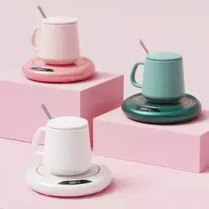 USB 커피 머그 워머 3단계 온도 조절 전기 플레이트 차 우유용