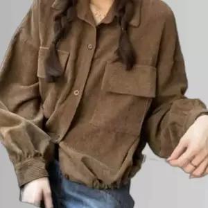 여성 골덴 카라 재킷 1P 간절기 아우터 셔츠겸용 외투