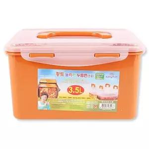 황토 누름이 직사각 3.5L 5개 김치통 발효용기