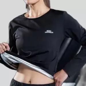 여성 땀복 긴팔 티셔츠 블랙 트레이닝복 헬스 1P 홈트