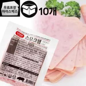 제이케이푸드 에쓰푸드 스모크햄 500gX10개 사각 슬라이스햄 토스트 샌드위치 업소용 대용량 구이햄
