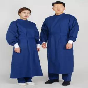 청색 수술복 남녀공용 병원가운