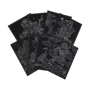 해피콩디자인 민화스크래치페이퍼 민화재료