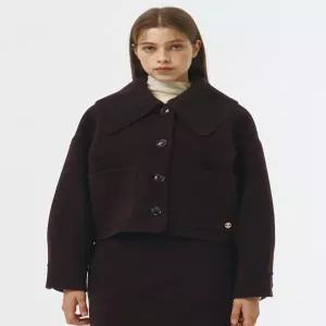 [오더먼트 바이 보카바카]Big Collar Handmade Cropped Coat VC2399CT005M